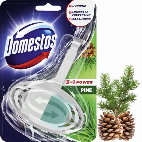 Domestos Kostka Toaletowa WC 3w1 Power Pine 35g Domestos Kostka Toaletowa WC 3w1 Power Pine 35g