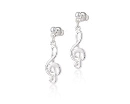 Kolczyki klucze wiolinowe z kolekcji Basic Aria Martelle (P24/NUT/05AG)