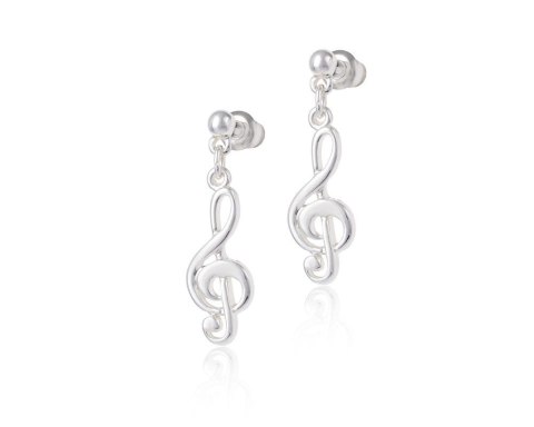 Kolczyki klucze wiolinowe z kolekcji Basic Aria Martelle (P24/NUT/05AG)