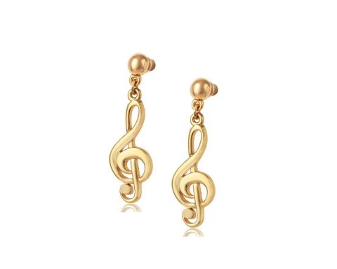 Kolczyki klucze wiolinowe z kolekcji Basic Aria Martelle (P24/NUT/05AU)