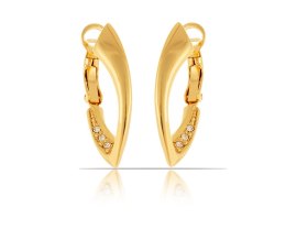 Kolczyki z kryształkami z kolekcji Classic (P10281AU)