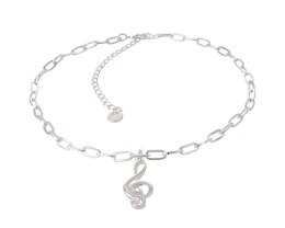 Naszyjnik klucz wiolinowy z kolekcji Basic Chain Aria Martelle długość 40 cm (C24/NUT/01AG)