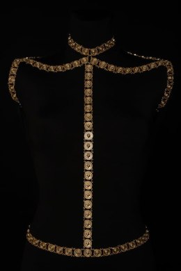 Naszyjnik - ozdoba na ciało z monetek z kolekcji Black and Gold (C23/FSH/38A