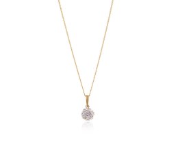 Naszyjnik z kryształkami Preciosa (C8126AU-L.GOLD QUARTZ)