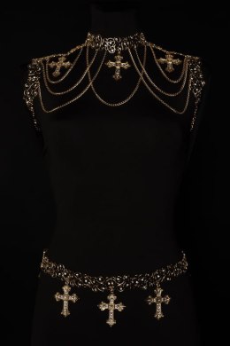 Naszyjnik z krzyżami (C23/FSH/12AU)