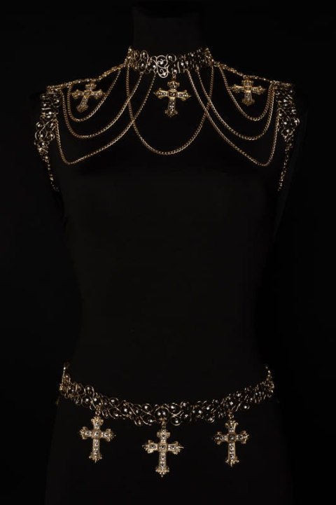 Naszyjnik z krzyżami (C23/FSH/12AU)
