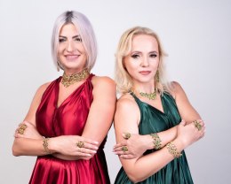 Pierścionek zielone kwiatuszki z kolekcji Blossom (R8721AU/Z)