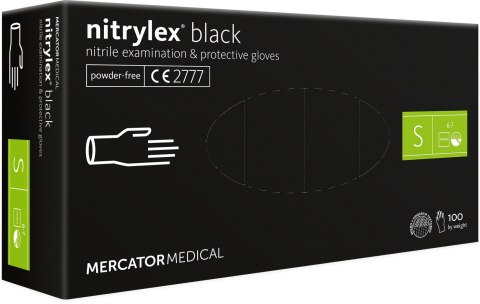 Rękawice Nitrylowe 100 sztuk / Czarne / Nitrylex Black (XS 5-6) Rękawice Nitrylowe 100 sztuk / Czarne / Nitrylex Black (XS 5-6)