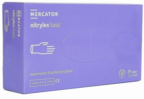 Rękawice Nitrylowe 100 sztuk / Fioletowe / Nitrylex Basic Violet (XL 9-10) Rękawice Nitrylowe 100 sztuk / Fioletowe / Nitrylex Basic Violet (XL 9-10)