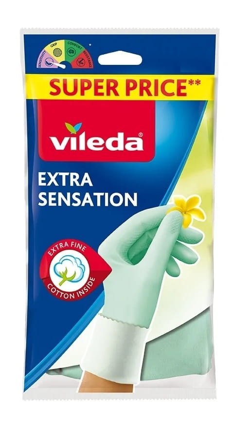 Rękawice Vileda Extra Sensation (9 - L) Rękawice Vileda Extra Sensation (9 - L)