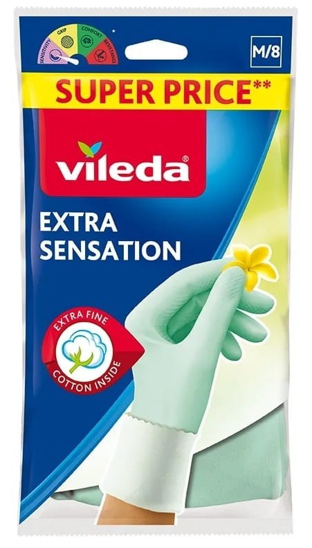 Rękawice Vileda Extra Sensation (9 - L) Rękawice Vileda Extra Sensation (9 - L)