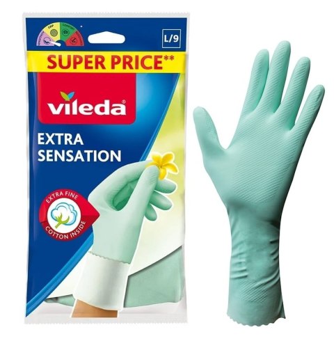 Rękawice Vileda Extra Sensation (9 - L) Rękawice Vileda Extra Sensation (9 - L)